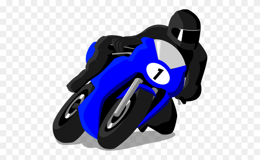 500x456 Racing Motorcycle - Motorcycle Rider Clipart