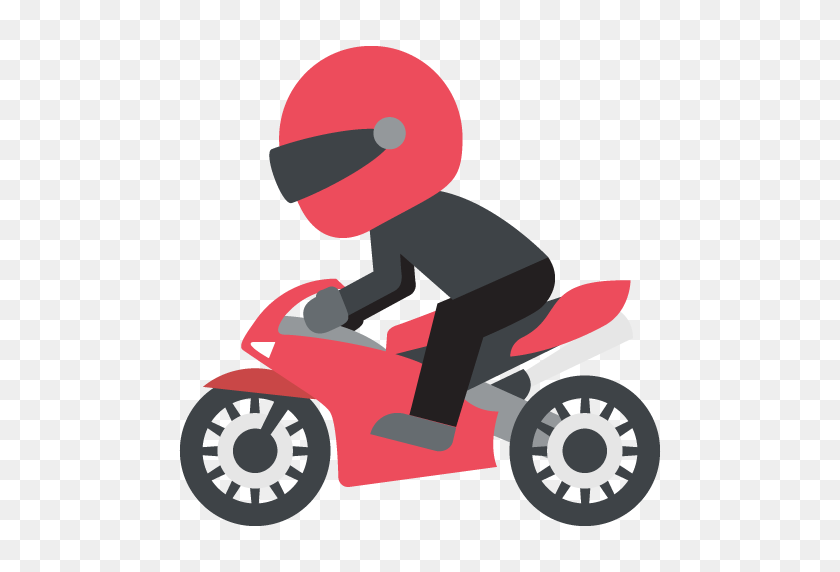 512x512 Гоночный Мотоцикл Emoji Векторный Icon Скачать Бесплатно Векторные Логотипы - Колесо Мотоцикла Клипарт
