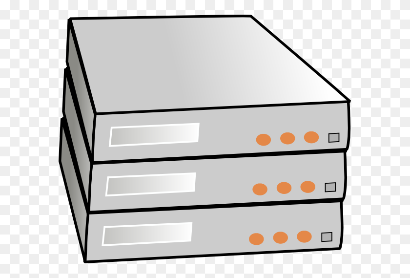 600x509 Rack Servers Clip Art - Data Center Clipart
