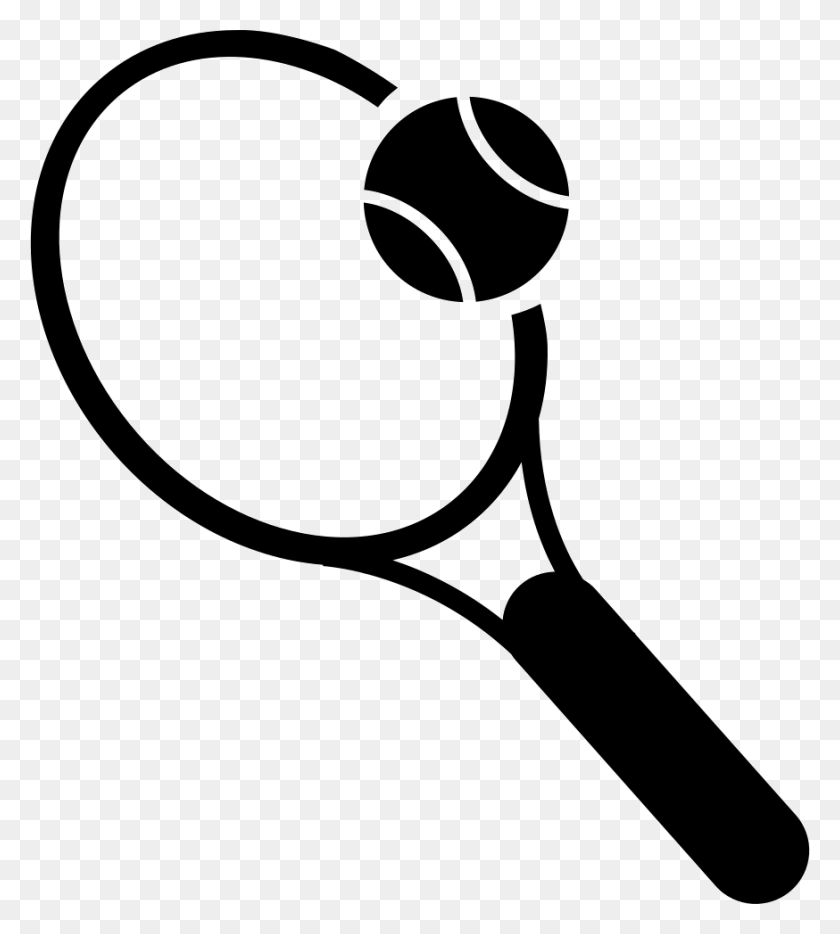 874x980 Racket And Tennis Ball Png Icon Free Download - Tennis Ball PNG