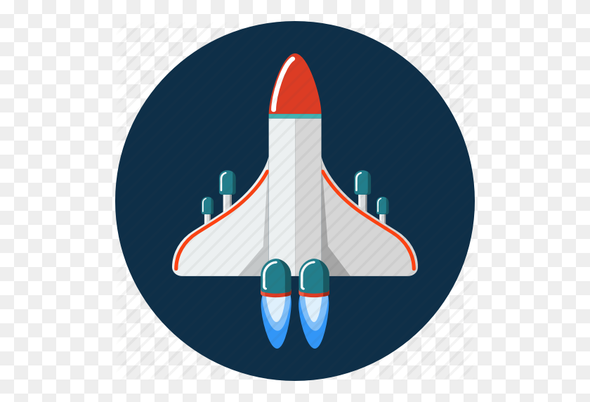512x512 Raqueta, Cohete, Espacio, Icono De Nave Espacial - Nave Espacial Png