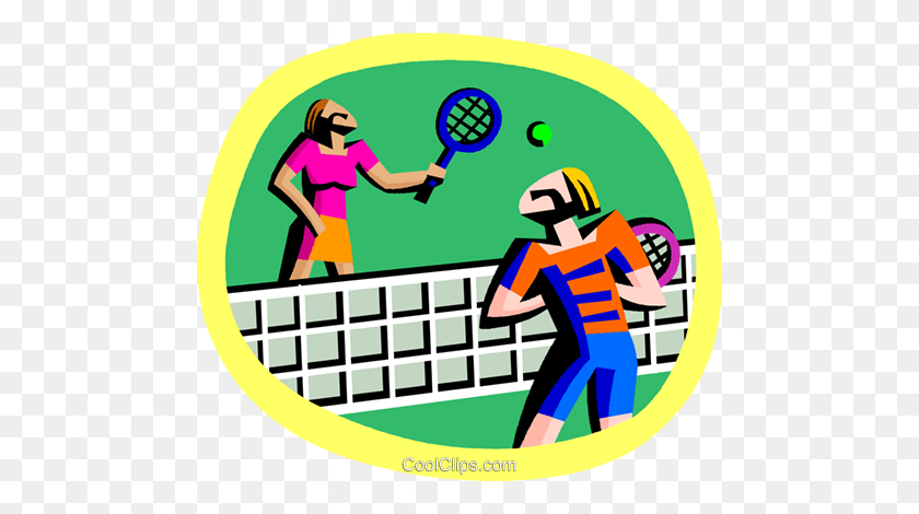 480x410 Racket Sports, Tennis Royalty Free Vector Clip Art Illustration - Play Tennis Clipart