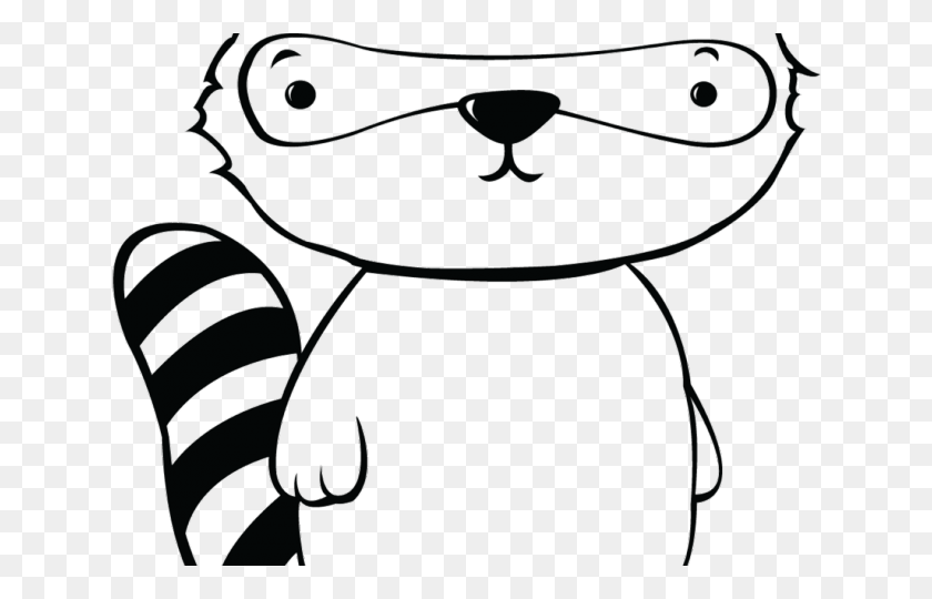 640x480 Racoon Clipart Black And White - Water Clipart Black And White
