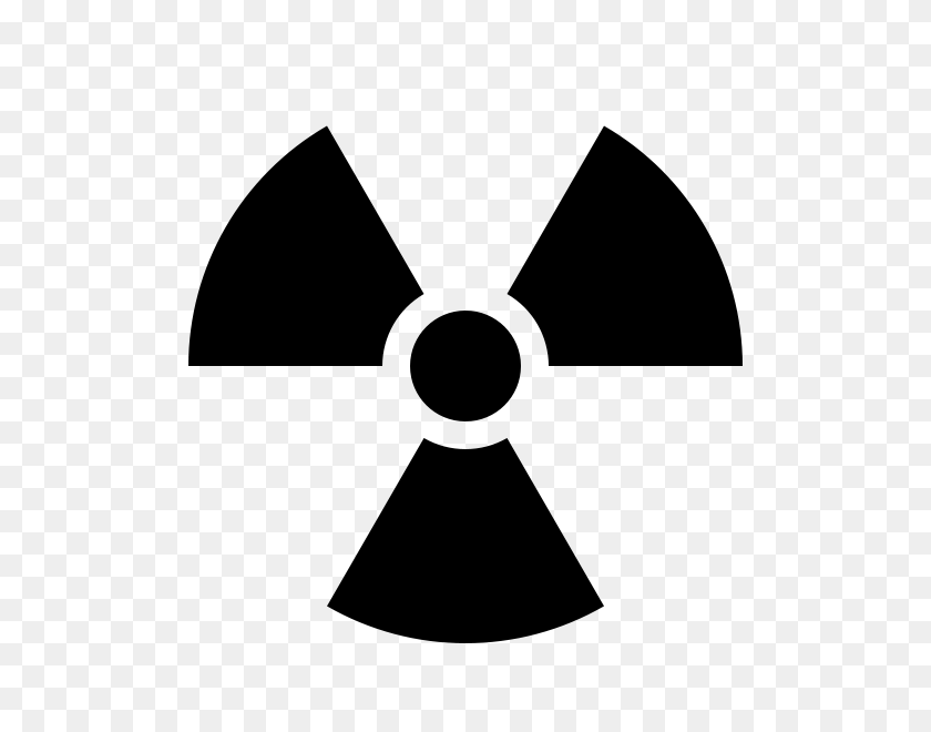 600x600 Radiation Warning - Radioactive Symbol PNG