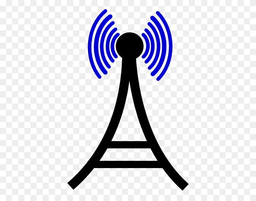 408x600 Radio Broadcast Clipart - Radio Tower Clip Art