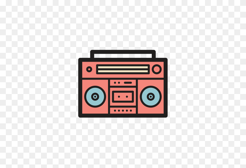512x512 Radio Broadcast, Radio, Recorder Icon With Png And Vector Format - Recorder PNG