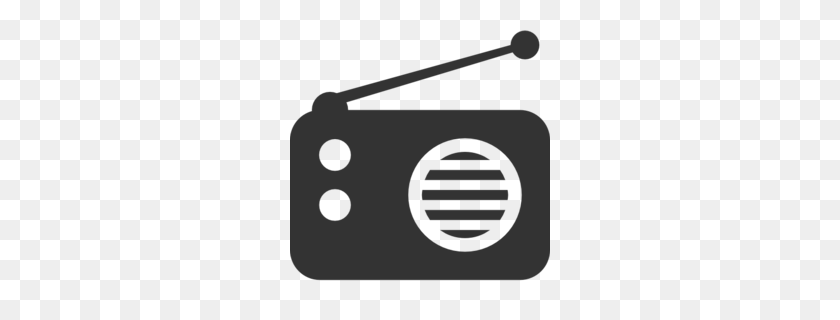 260x260 Radio Clipart - Old Microphone Clipart