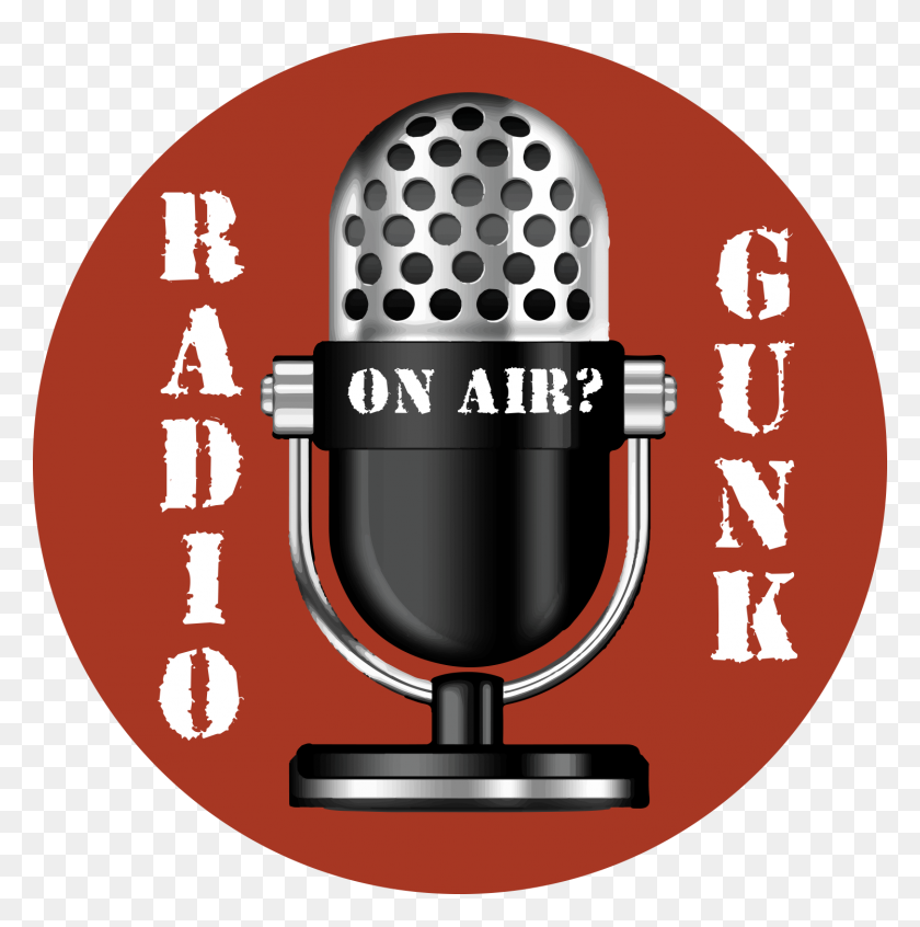 1496x1508 Radio Gunk - Gold Microphone PNG