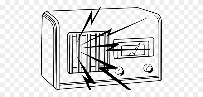 500x340 Radio Receiver Vector Clip Art - Diagram Clipart