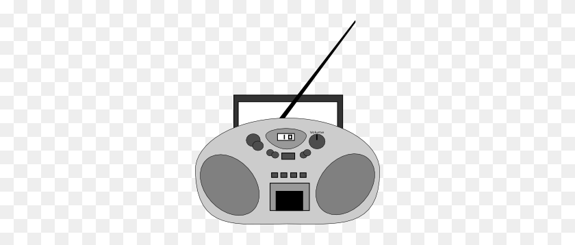 270x298 Radio Station Cliparts - Boombox Clipart