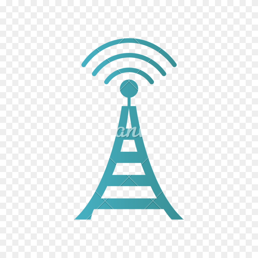 800x800 Radio Tower Broadcast Transmission Icon - Radio Tower PNG