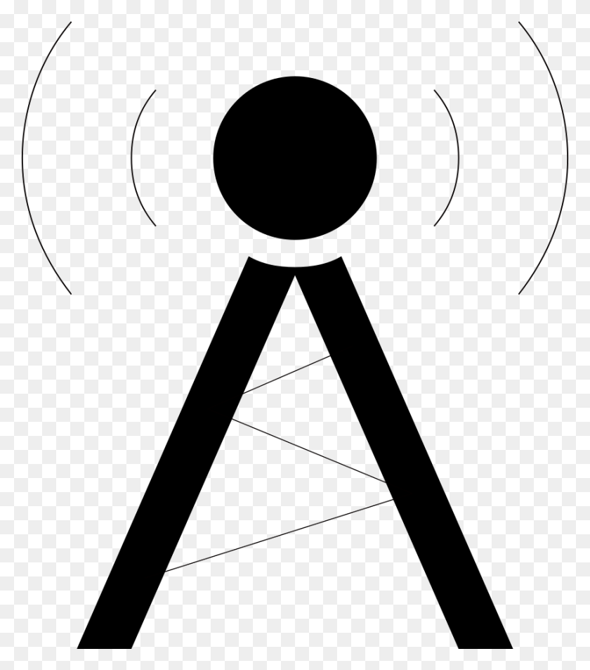 856x981 Radio Tower Png Icon Free Download - Radio Tower Clip Art