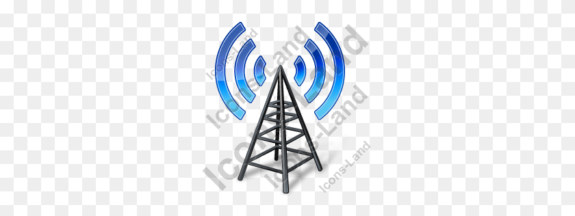 256x256 Radio Transmitter Antenna Tower Icon, Pngico Icons - Radio Tower PNG