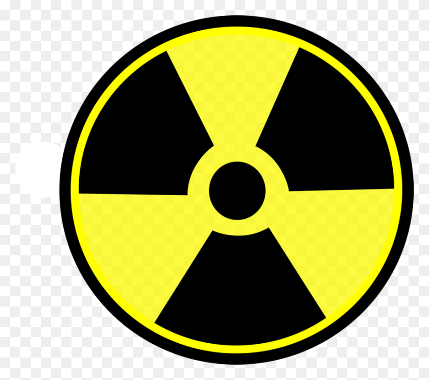855x750 Радиоактивный Распад Ядерной Энергии Символ Радиационной Опасности Бесплатно - Радиационный Символ Клипарт