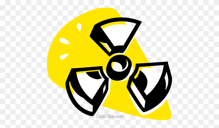 480x432 Radioactive Sign Royalty Free Vector Clip Art Illustration - Radioactive Clipart