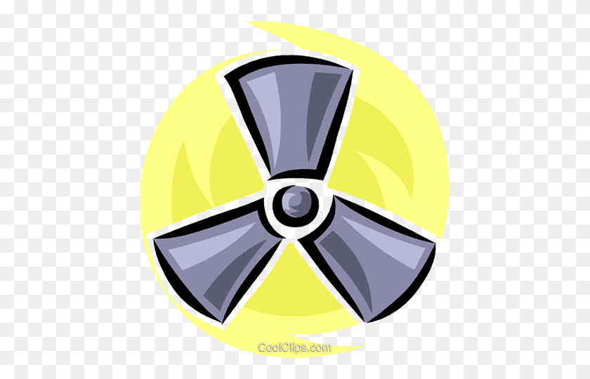 440x480 Радиоактивный Символ Роялти-Фри Векторная Иллюстрация - Радиоактивный Клипарт