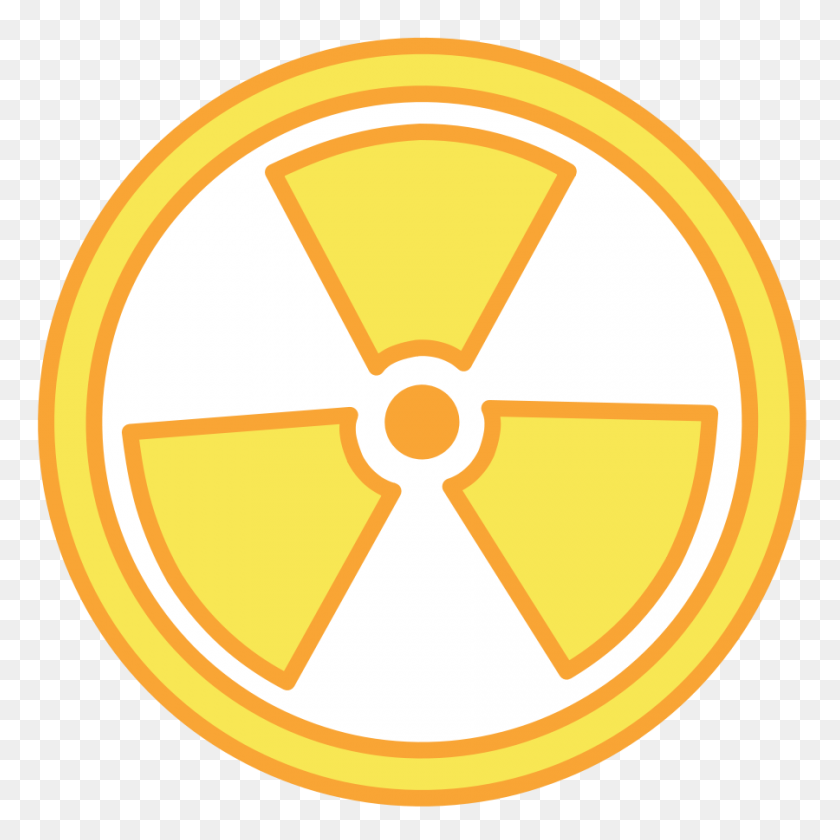 900x900 Radioactive Warning Clipart Png For Web - Radioactive Symbol PNG