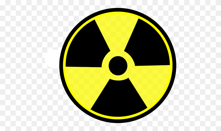 500x438 Значок Радиоактивного Предупреждения Вектор Картинки - Радиоактивный Клипарт