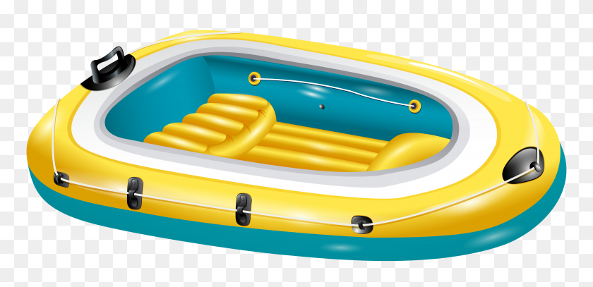 7000x3117 Raft Clipart Inflatable Boat - Raft PNG