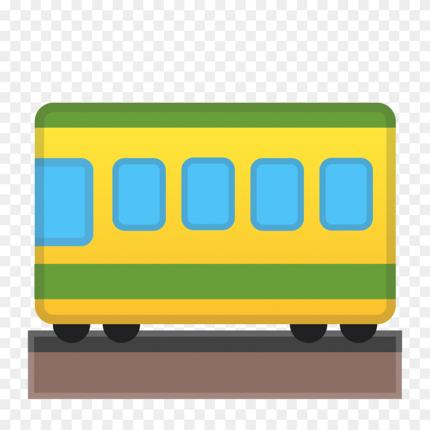 1024x1024 Значок Железнодорожный Вагон Ното Смайлики Путешествовать Набор Иконок Google - Автомобиль Смайлики Png