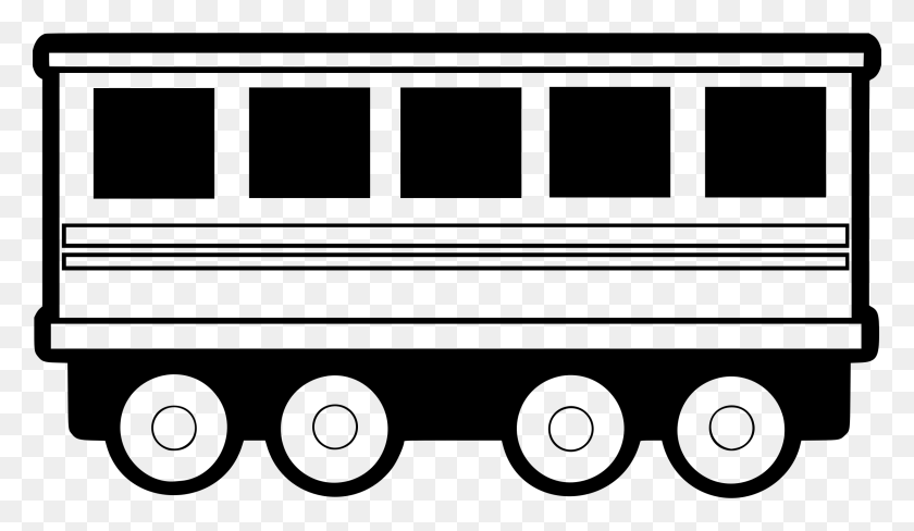 2400x1318 Railway Carriage Icons Png - Carriage PNG