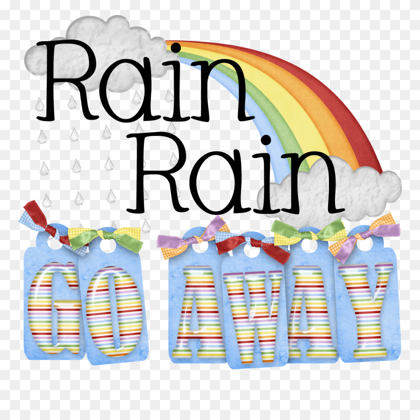 1600x1600 Rain Clipart April Shower - Clipart De Cumpleaños De Abril