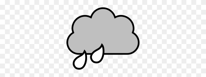298x255 Rain Clipart Cloudy - Rainy Day Clipart