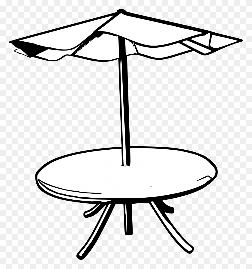 3333x3580 Rain Clipart The Table - Table And Chair Clipart