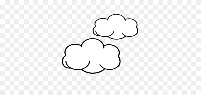 340x340 Rain Cloud Black And White Computer Icons Drawing - Storm Clipart Black And White