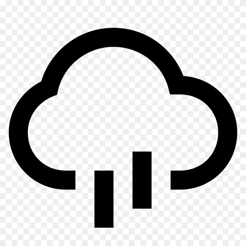 1600x1600 Rain Cloud Icon - Black Clouds PNG