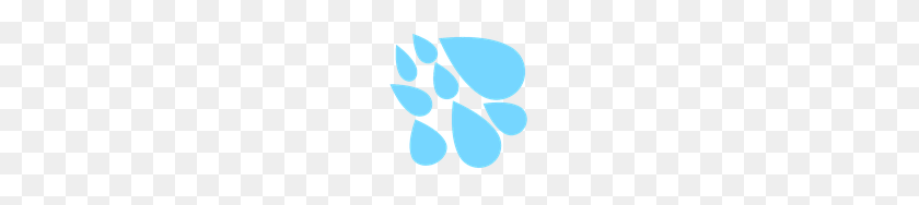 128x128 Rain Drops - Wet Emoji PNG