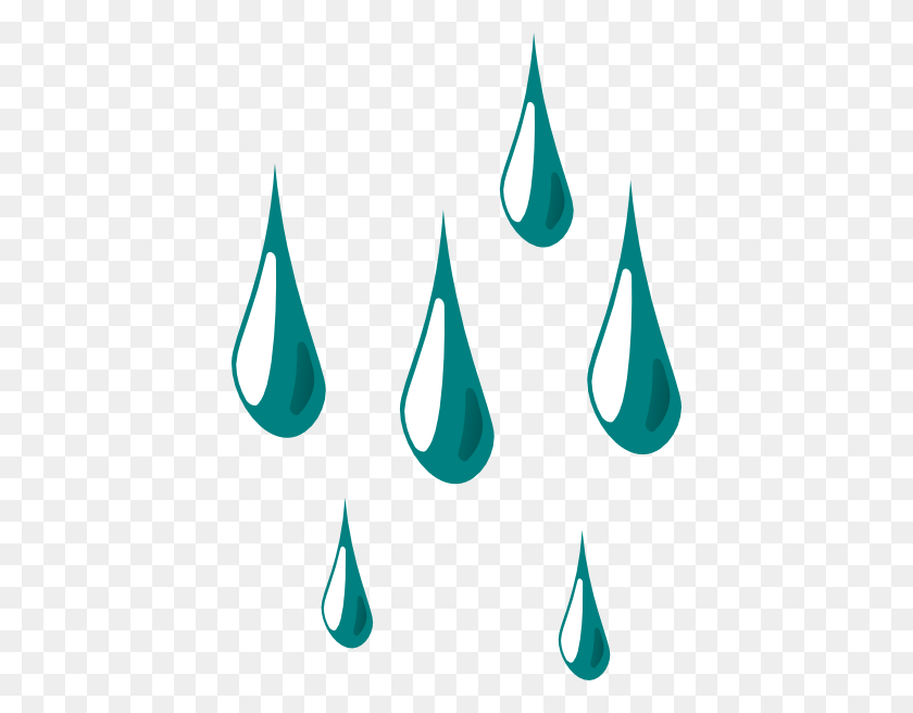 414x596 Rain Drops Clip Art - Farewell Clipart