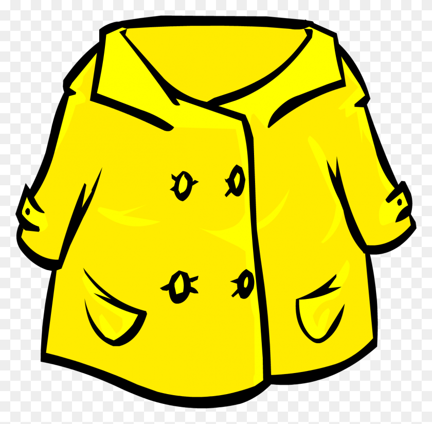 1197x1173 Rain Jacket Clip Art - Raincoat Clipart