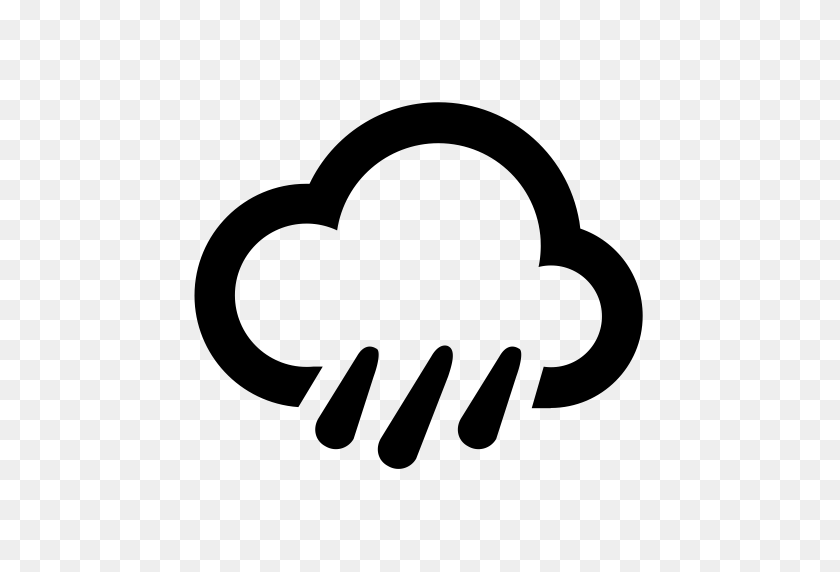 512x512 Rain, Rain Cloud, Raindrops Icon With Png And Vector Format - Rain Cloud PNG