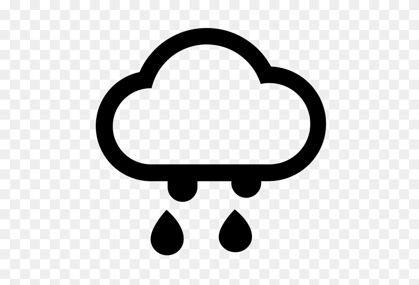 512x512 Rain, Rain Cloud, Raindrops Icon With Png And Vector Format - Rain Drops PNG