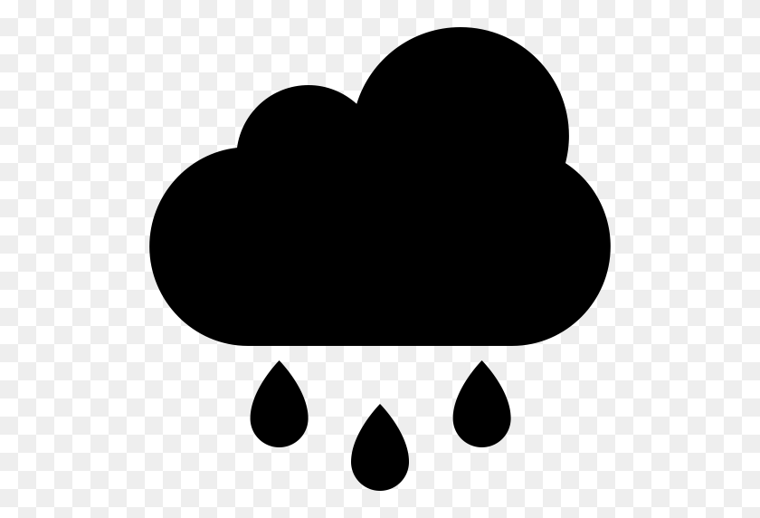 512x512 Rain, Rain Cloud, Raindrops Icon With Png And Vector Format - Rain Overlay PNG