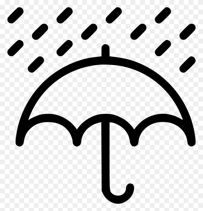 940x980 Rain Rainfall Umbrella Weather Png Icon Free Download - Rain Effect PNG