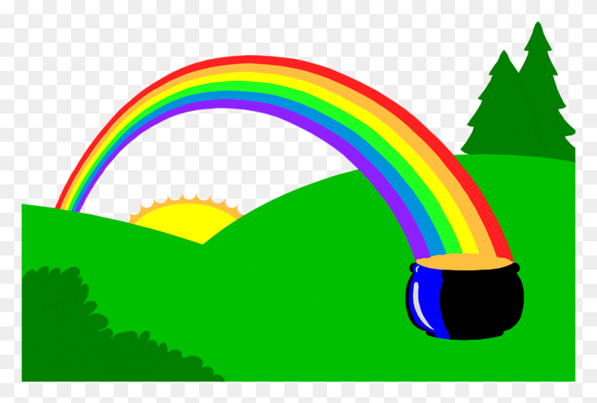 958x625 Rainbow And Sunshine Clip Art - Promise Clipart