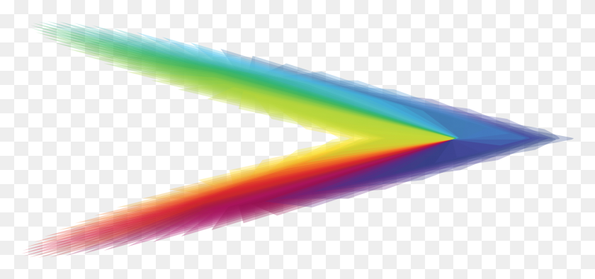 2166x928 Rainbow Arrow Icons Png - Chalk Arrow PNG