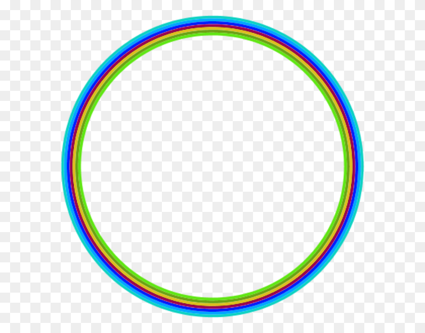 600x600 Rainbow Circle Clipart - Rainbow Clipart PNG