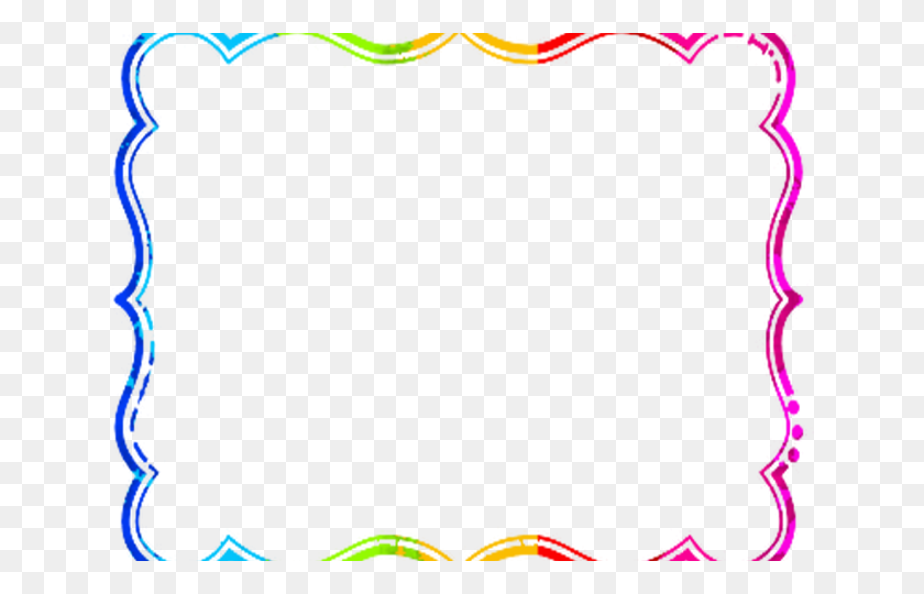 640x480 Rainbow Clipart - Rainbow Border Clipart