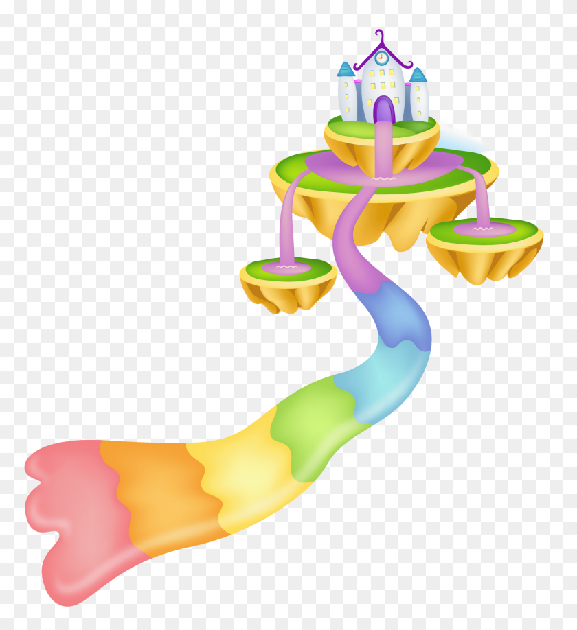 1515x1668 Rainbow Clipart Castle - Rainbow Clipart Transparent