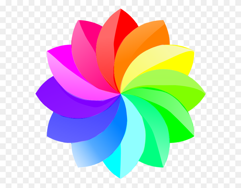 594x596 Свитер Rainbow Clipart - Сердце Радуги Клипарт