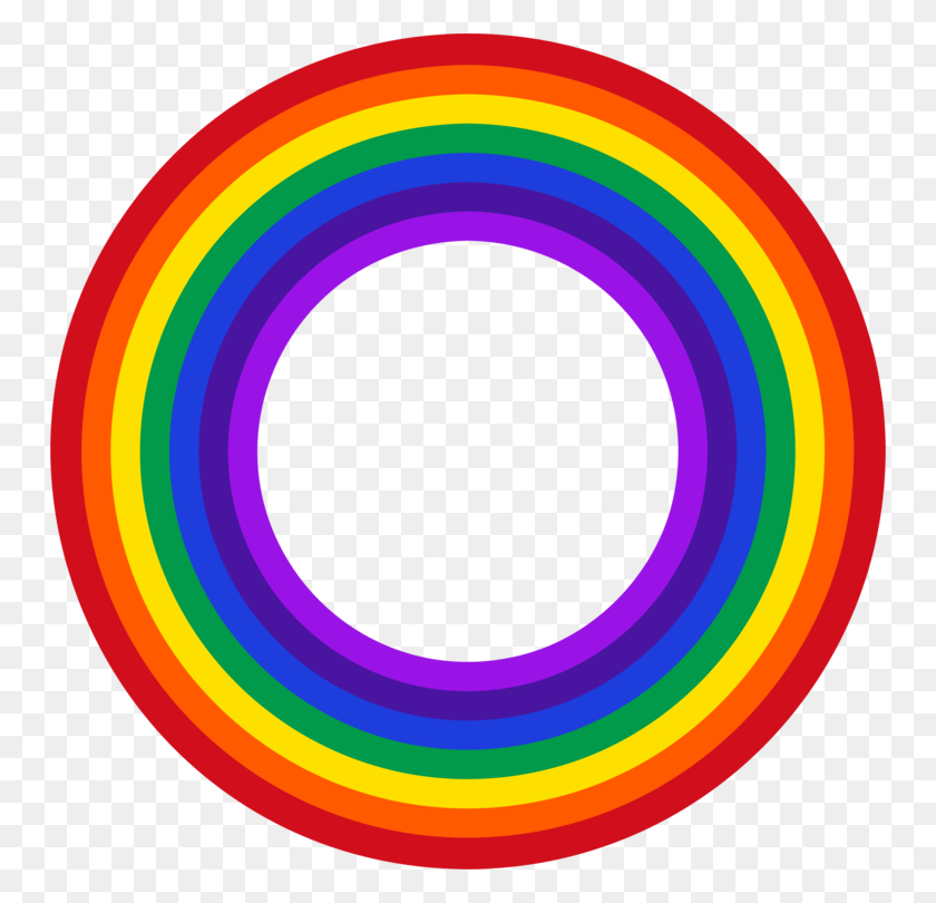 750x750 Rainbow Color Circle Red Violet - Rainbow Circle PNG