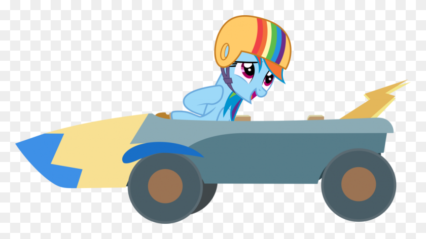 1024x541 Rainbow Dash And Her Go Kart - Go Kart Clip Art
