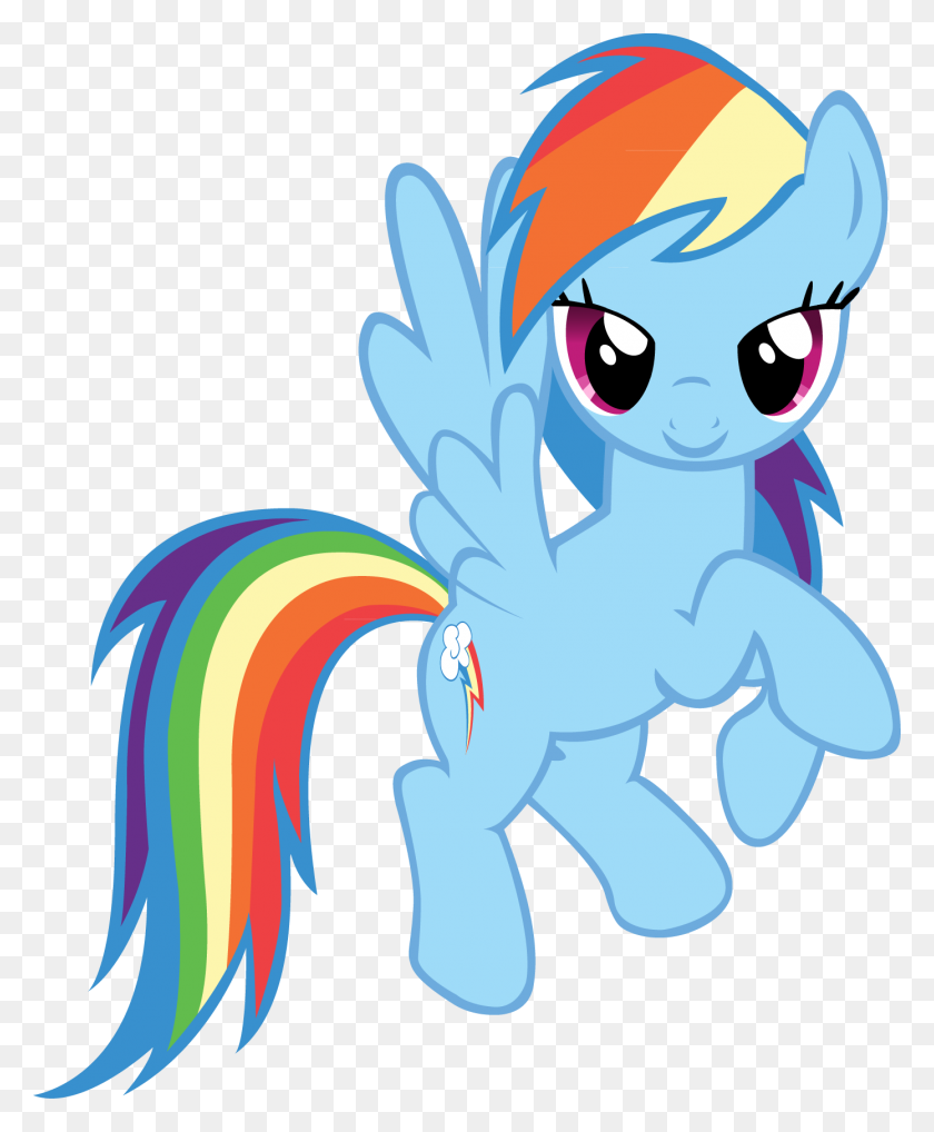 1390x1708 Rainbow Dash Flying My Little Pony Png - Pony Clip Art