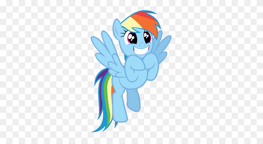 270x400 Rainbow Dash Is Excited - Rainbow Dash PNG