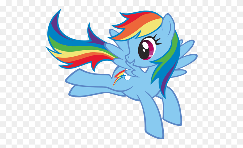 527x452 Rainbow Dash Looking Back Transparent Png - Rainbow Dash PNG