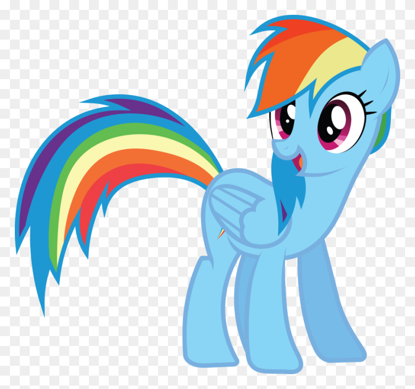 900x839 Rainbow Dash Vector Standing Png Photos - Dash PNG