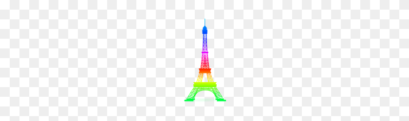 190x190 Rainbow Eiffel Tower - Eiffel Tower PNG